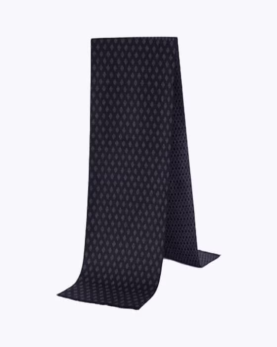 شال گردن موهر مردانه زنانه دورو طرح لوزی هاشور جوراب نوین